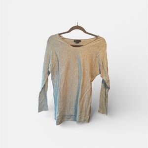 Vince Light Heather Gray Long Sleeve Top